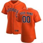 Houston Astros Customized Orange Alternate 2020 FlexBase Jersey