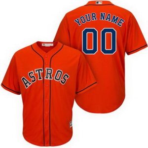 Houston Astros Customized Orange Cool Base Jersey