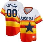 Houston Astros Customized Orange Cooperstown Cool Base Jersey