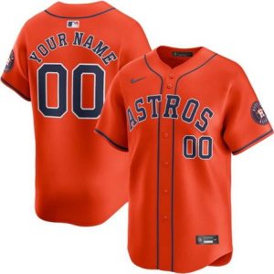 Houston Astros Customized Orange Limited Jersey