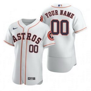 Houston Astros Customized White 2020 FlexBase Jersey