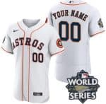 Houston Astros Customized White 2022 World Series Authentic Jersey