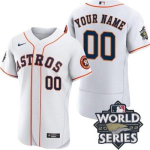 Houston Astros Customized White 2022 World Series Authentic Jersey