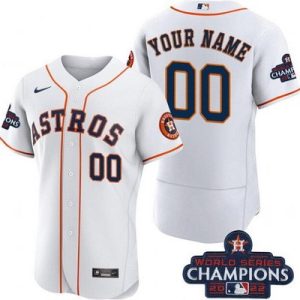 Houston Astros Customized White 2022 World Series Champions Authentic Jersey
