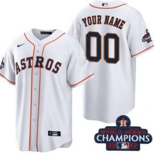 Houston Astros Customized White 2022 World Series Champions Cool Base Jersey