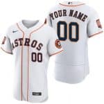 Houston Astros Customized White 60th Anniversary Authentic Jersey