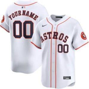 Houston Astros Customized White Limited Jersey