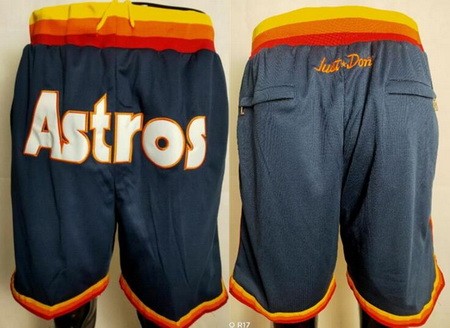 Houston Astros Navy Just Don Shorts
