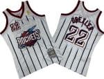 Houston Rockets #22 Clyde Drexler White 1996 Throwback Swingman Jersey