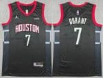 Houston Rockets #7 Kevin Durant Black Statement Sponsor Swingman Jersey