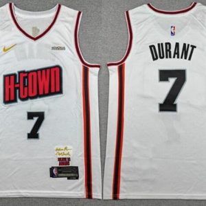 Houston Rockets #7 Kevin Durant White 2024 City Sponsor Swingman Jersey