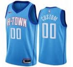 Houston Rockets Custom Blue 2021 City Icon Hot Press Jersey