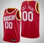Houston Rockets Custom Red Classic Icon Hot Press Jersey