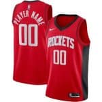Houston Rockets Custom Red Icon Hot Press Jersey