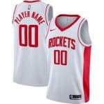 Houston Rockets Customized White Stitched Swingman Jersey