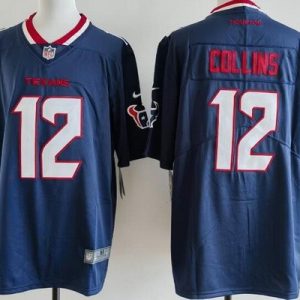 Houston Texans #12 Nico Collins Limited Navy Vapor Jersey