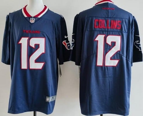 Houston Texans #12 Nico Collins Limited Navy Vapor Jersey
