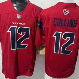 Houston Texans #12 Nico Collins Limited Red FUSE Vapor Jersey