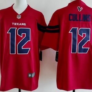 Houston Texans #12 Nico Collins Limited Red Vapor Jersey