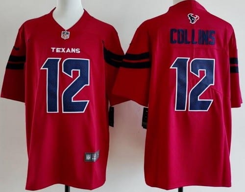 Houston Texans #12 Nico Collins Limited Red Vapor Jersey