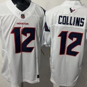 Houston Texans #12 Nico Collins Limited White FUSE Vapor Jersey