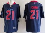 Houston Texans #21 Nick Chubb Limited Navy Alternate Vapor Jersey