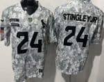 Houston Texans #24 Derek Stingley Jr Limited Arctic Camo 2024 Salute to Service Jersey