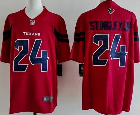 Houston Texans #24 Derek Stingley Jr Limited Red Vapor Jersey