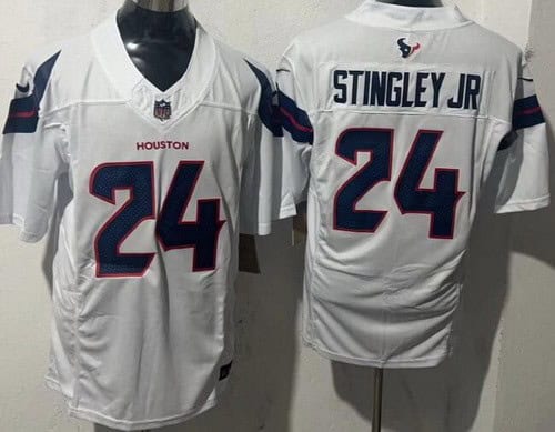 Houston Texans #24 Derek Stingley Jr Limited White FUSE Vapor Jersey