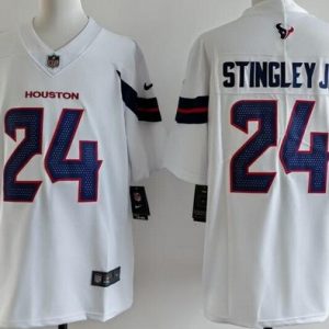 Houston Texans #24 Derek Stingley Jr Limited White Vapor Jersey