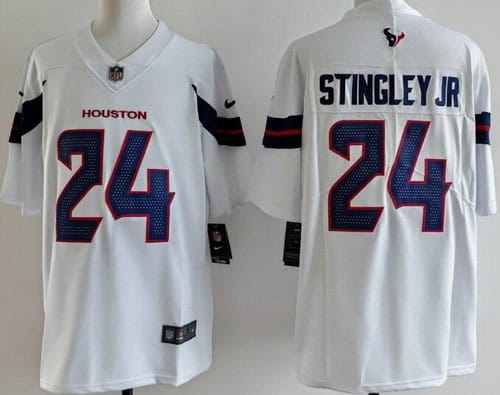 Houston Texans #24 Derek Stingley Jr Limited White Vapor Jersey