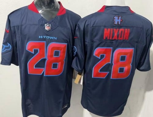 Houston Texans #28 Joe Mixon Limited Navy Alternate FUSE Vapor Jersey