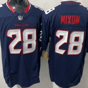 Houston Texans #28 Joe Mixon Limited Navy FUSE Vapor Jersey