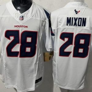 Houston Texans #28 Joe Mixon Limited White FUSE Vapor Jersey