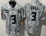 Houston Texans #3 Tank Dell Limited Arctic Camo 2024 Salute to Service Jersey