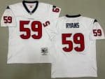 Houston Texans #59 DeMeco Ryans White 2006 Throwback Jersey