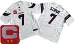 Houston Texans #7 CJ Stroud White Limited White C Patch FUSE Vapor Jersey