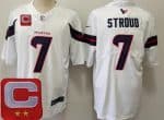 Houston Texans #7 CJ Stroud White Limited White C Patch Vapor Jersey