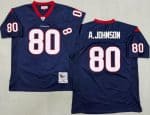 Houston Texans #80 Andre Johnson Navy 2008 Throwback Jersey