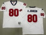 Houston Texans #80 Andre Johnson White 2008 Throwback Jersey