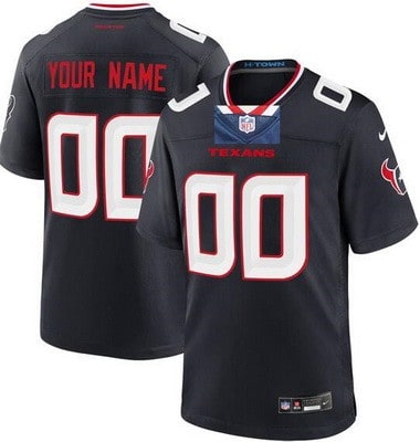 Houston Texans Customized Limited Navy 2024 Vapor Jersey