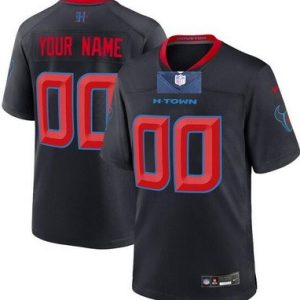 Houston Texans Customized Limited Navy Alternate 2024 Vapor Jersey
