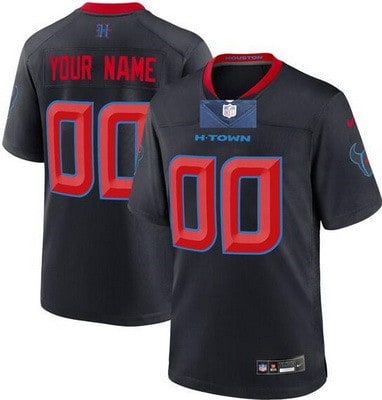 Houston Texans Customized Limited Navy Alternate 2024 Vapor Jersey