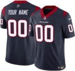 Houston Texans Customized Limited Navy FUSE Vapor Jersey