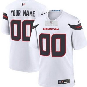 Houston Texans Customized Limited White 2024 Vapor Jersey