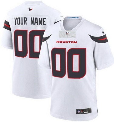 Houston Texans Customized Limited White 2024 Vapor Jersey