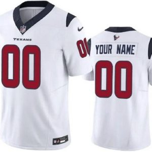 Houston Texans Customized Limited White FUSE Vapor Jersey