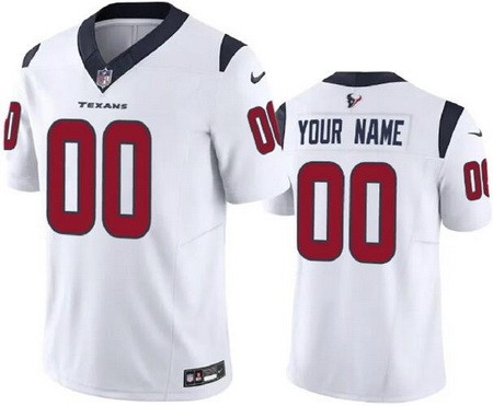 Houston Texans Customized Limited White FUSE Vapor Jersey