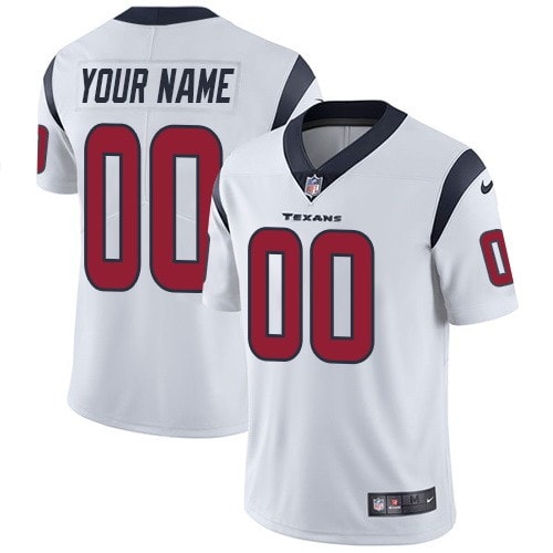 Houston Texans Customized Limited White Vapor Untouchable Jersey