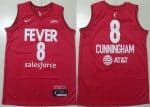 Indiana Fever #8 Sophie Cunningham Red Sponsor Swingman Jersey